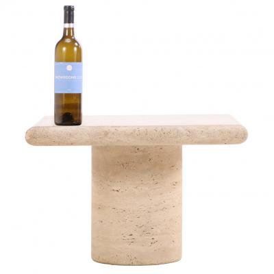 A French Travertine Coffee or End Table C 1960 