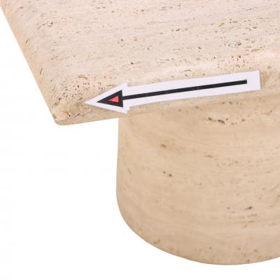 A French Travertine Coffee or End Table C 1960 
