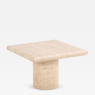 A French Travertine Coffee or End Table C 1960 