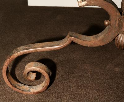 A French Wrought Iron and Marble Top Round Bistro Table