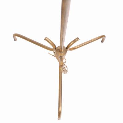 A French brass floor lamp C 1945 
