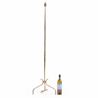 A French brass floor lamp C 1945 