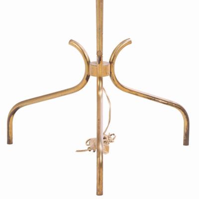 A French brass floor lamp C 1945 
