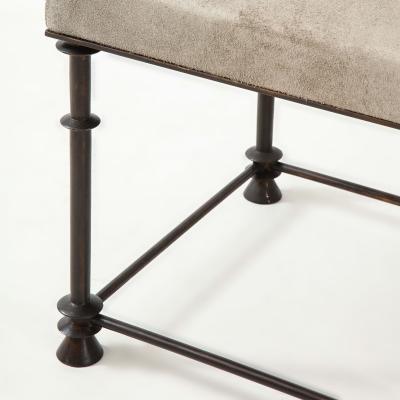 A French custom made bronze legged stool Contemporary 