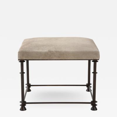 A French custom made bronze legged stool Contemporary 