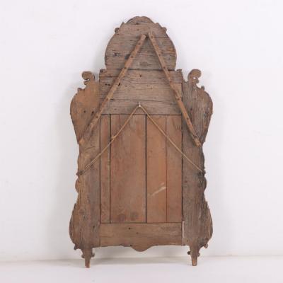 A French giltwood mirror 18th C 
