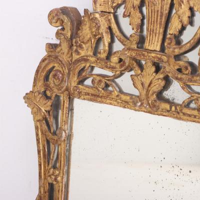 A French giltwood mirror 18th C 