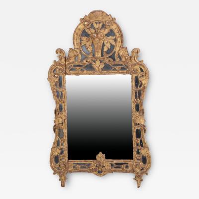 A French giltwood mirror 18th C 