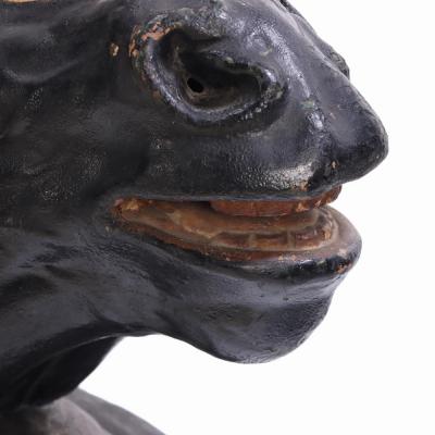 A French painted terracotta horse head C 1920 