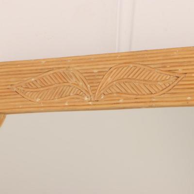 A French rattan mirror C 1970 