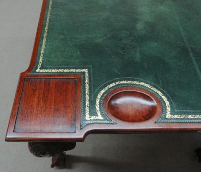 A GEORGE II MAHOGANY GAMES TABLE