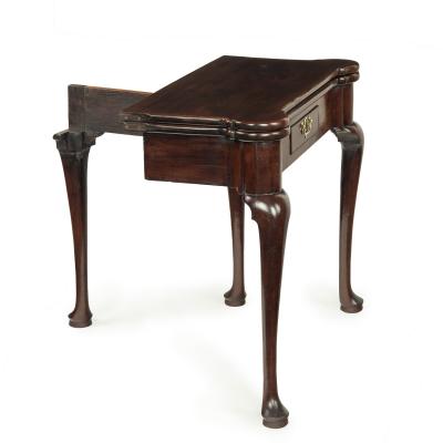 A George I walnut card table