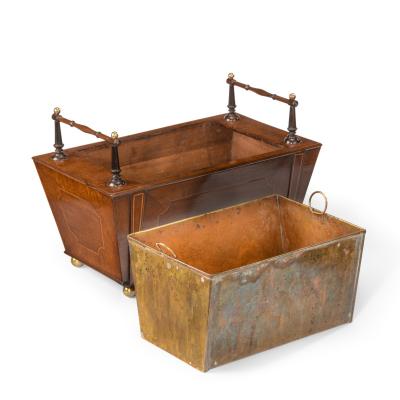 A George III Fiddleback Mahogany Table Jardini re