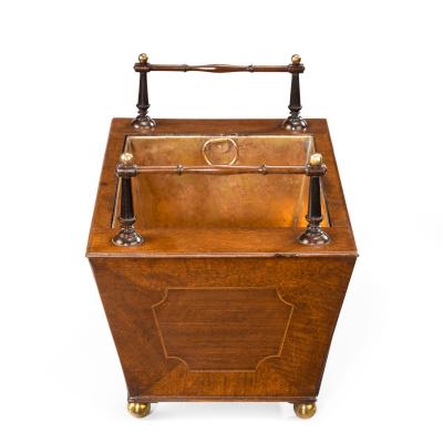 A George III Fiddleback Mahogany Table Jardini re