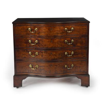 A George III Mahogany Serpentine Chest of Drawers