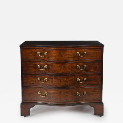 A George III Mahogany Serpentine Chest of Drawers