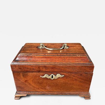 A George III Mahogany Tea Caddy