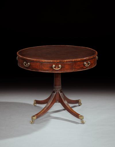 A George III Period Mahogany Drum Table