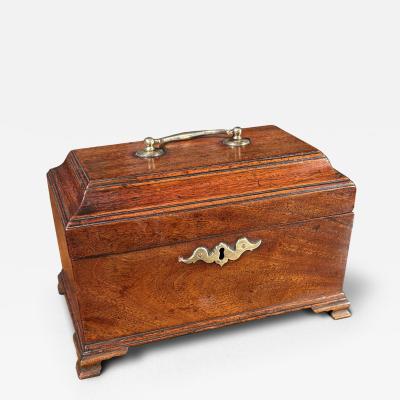 A George III Period Mahogany Tea Caddy