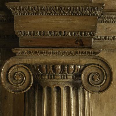 A George III carved pine chimneypiece from The Marine Society by Tousey 1775
