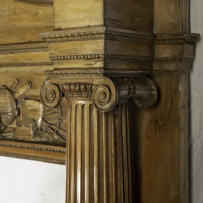 A George III carved pine chimneypiece from The Marine Society by Tousey 1775