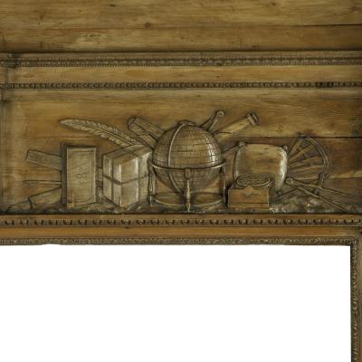 A George III carved pine chimneypiece from The Marine Society by Tousey 1775