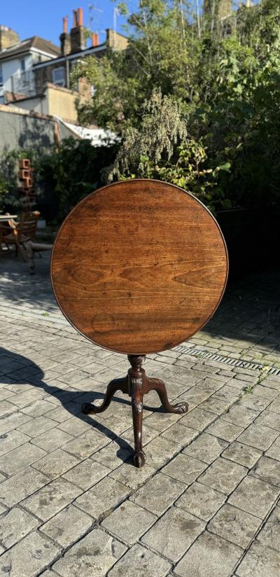 A George III period Mahogany tripod table