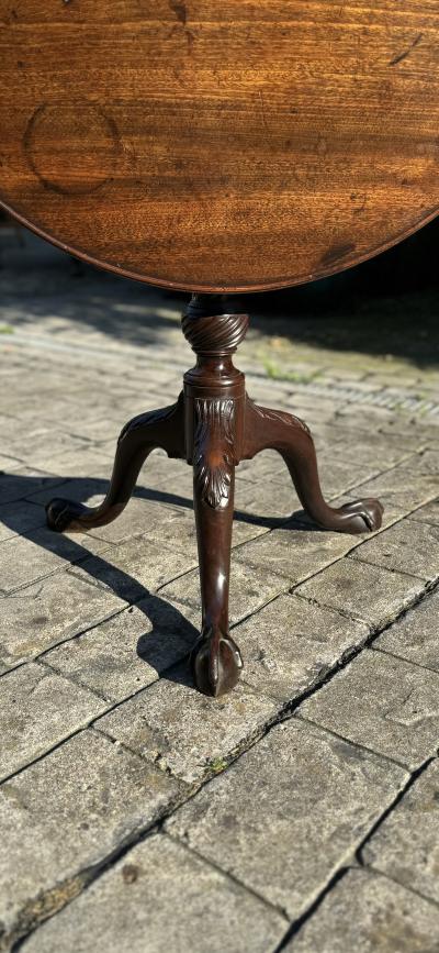 A George III period Mahogany tripod table