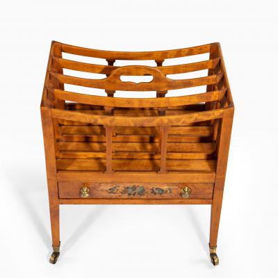 A George III satinwood four division Canterbury