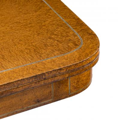 A George IV Anglo Chinese amboyna card table