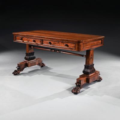 A George IV Period Rosewood Library Table