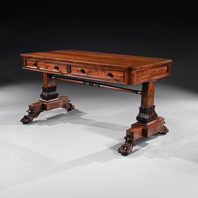 A George IV Period Rosewood Library Table