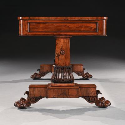 A George IV Period Rosewood Library Table