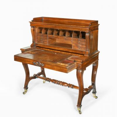 A George IV mahogany mechanical escritoire attributed to Gillows