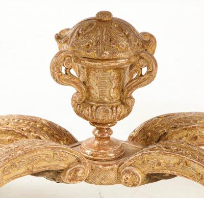 A German rococo carved and gilded console table