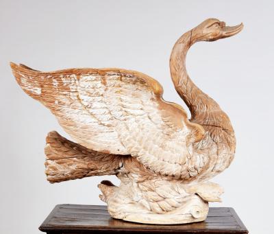 A Gilded Age Conservatory Swan