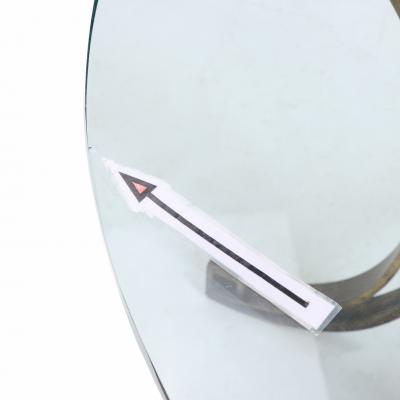 A Glass Top Bronze Pedestal Table C 1970 