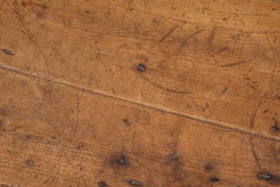 A Good Cherry and Metal Mounted Coffee Table