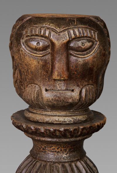 A Good Set of Three 17th Century Painted and Carved Fragments