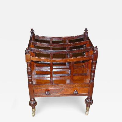 A Graceful 19th Century English Rosewood Canterbury