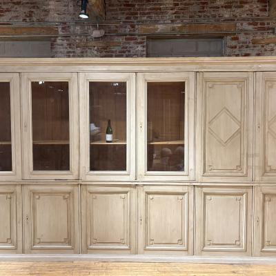 A Grand Georgian Style Pine Library Cupboard or Kitchen Cabinets C 1920 