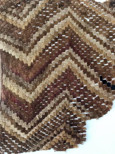 A Group of Three Framed Pre Columbian Textile Fragments