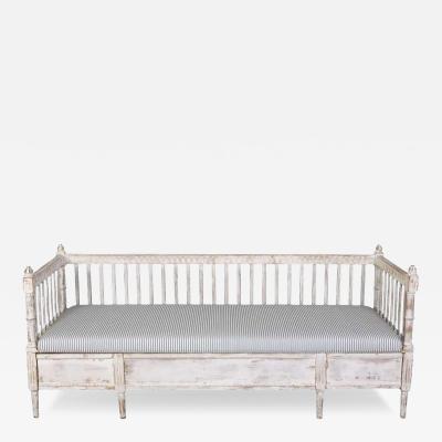 A Gustavian Swedish Painted Bench