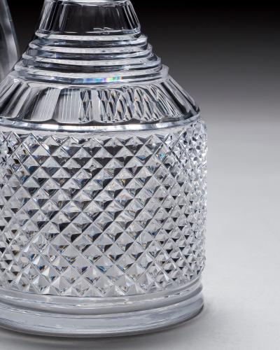 A HEAVILY CUT REGENCY CLARET JUG