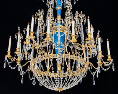 A HIGHLY IMPORTANT RUSSIAN CHANDELIER ATTRIBUTED TO JOHANN ZEKH