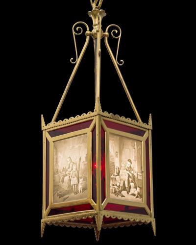 A HIGHLY UNUSUAL VICTORIAN PERIOD LANTERN