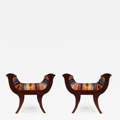 A Handsome Pair of Biedermeier Benches