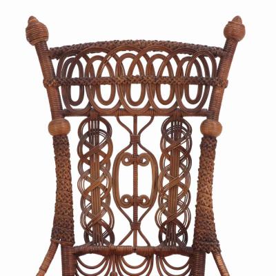 A Heywood Wakefield wicker chair C 1890 