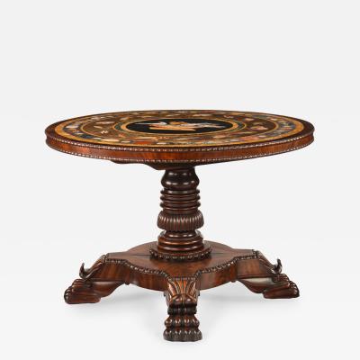 A Highly Important Documentary Pietra Dura Table Top by Giuseppe Darmanin
