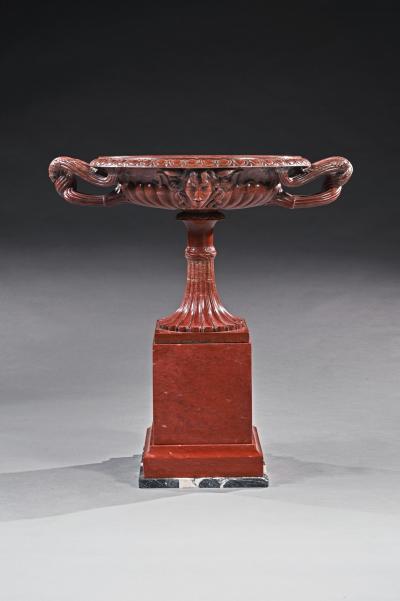 A Huge Italian Grand Tour Rosso Antico Marble Tazza